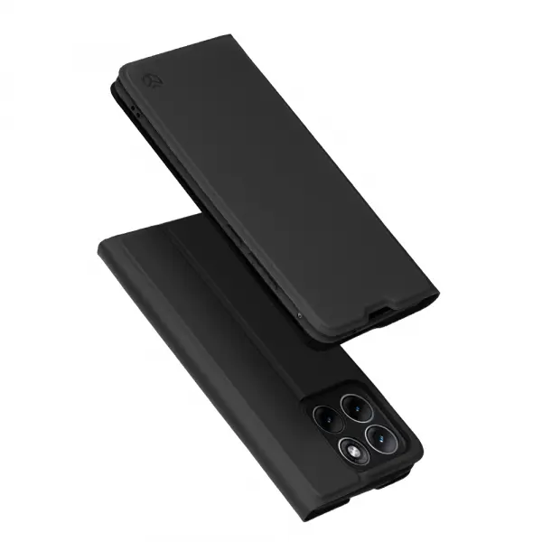 Husa pentru Motorola Edge 70 Fusion, Techsuit, Magskin Book, Neagra