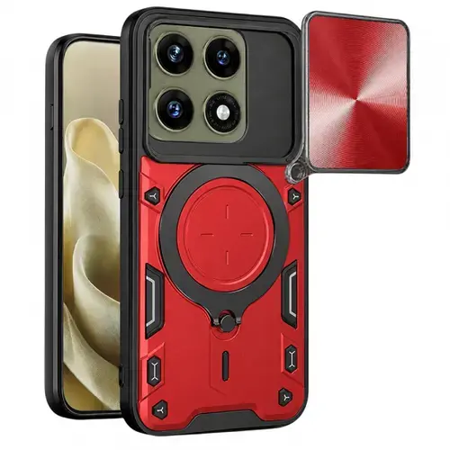 Husa pentru Motorola Edge 70 Pro, Techsuit, CamGuard Pro, Rosu