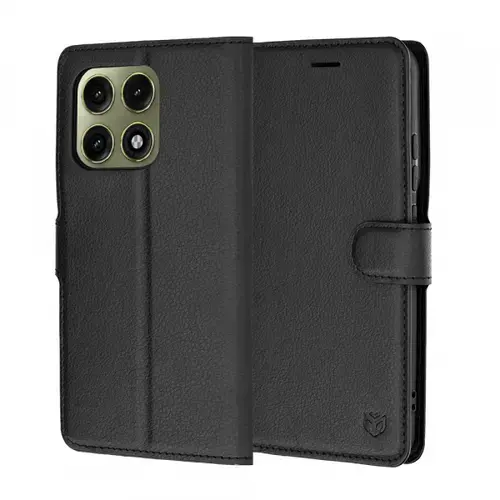 Husa pentru Motorola Edge 70 Pro, Techsuit, Leather Folio, Negru