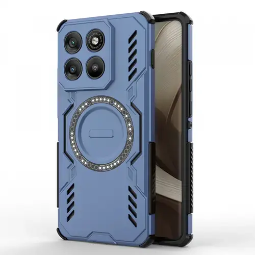 Husa pentru Motorola Edge 70, Techsuit, ArmorMag, Albastra