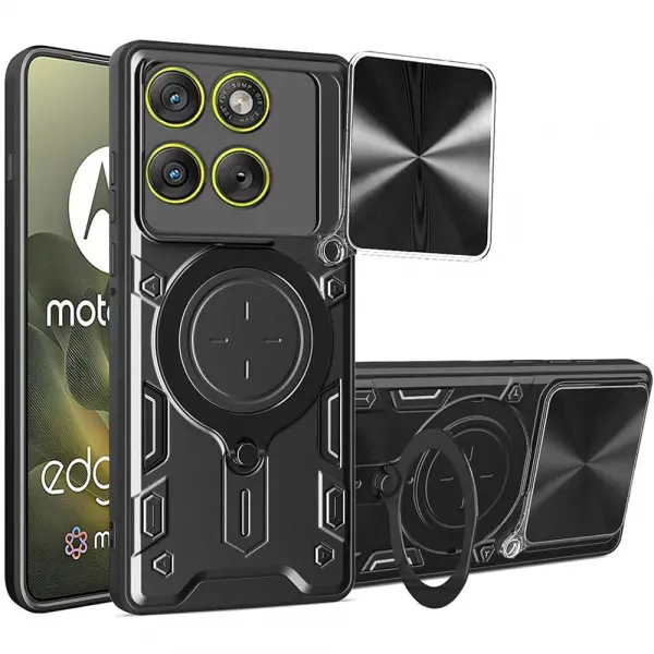 Husa pentru Motorola Edge 70, Techsuit, CamGuard Pro, Neagra