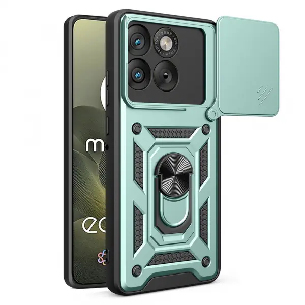 Husa pentru Motorola Edge 70, Techsuit, CamShield, Verde
