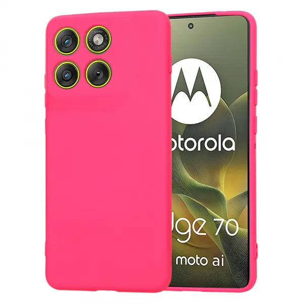 Husa pentru Motorola Edge 70, Techsuit, SoftFlex, Roz Inchis
