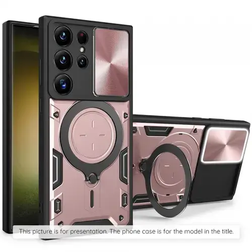 Husa pentru Motorola Moto E15 / G05, Techsuit, CamGuard Pro, Roz Aurie