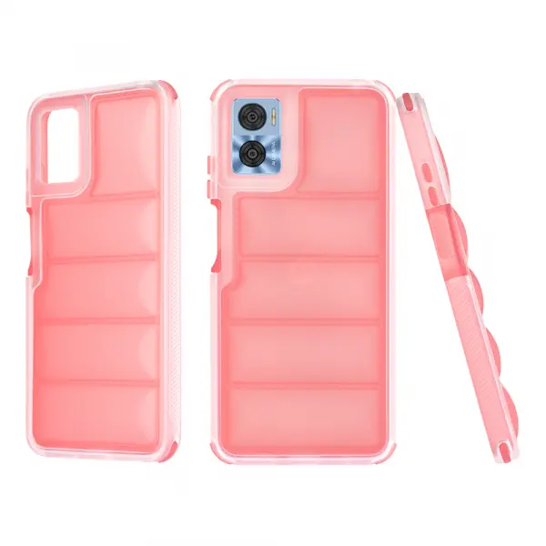 Husa pentru Motorola Moto E22i / E22, Techsuit, Wave Shield, Rosie