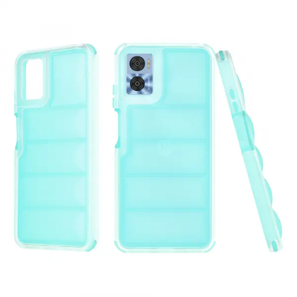 Husa pentru Motorola Moto E22i / E22, Techsuit, Wave Shield, Turcoaz
