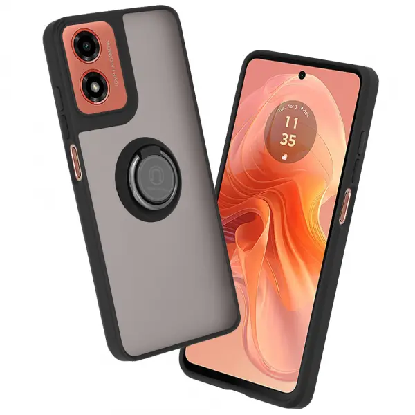 Husa pentru Motorola Moto G04s / E14 / G04 / G24, Techsuit, Glinth, Neagra