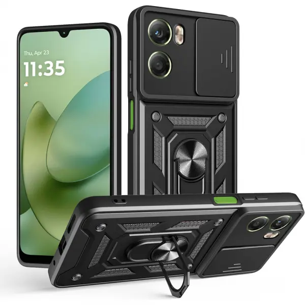 Husa pentru Motorola Moto G06, Techsuit, CamShield, Neagra