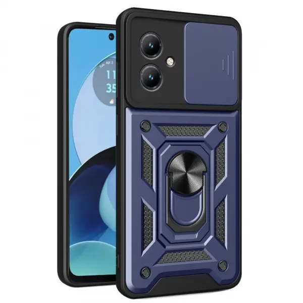 Husa pentru Motorola Moto G14, Techsuit, CamShield, Albastra