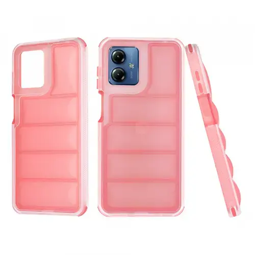 Husa pentru Motorola Moto G14, Techsuit, Wave Shield, Rosie