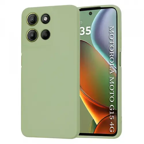 Husa pentru Motorola Moto G15 / G15 Power, Techsuit, SoftFlex, Verde Matcha