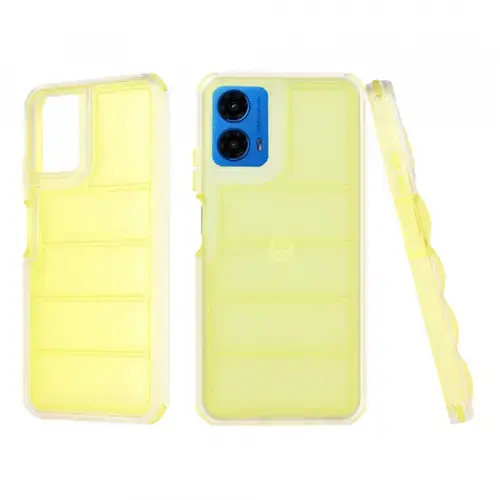 Husa pentru Motorola Moto G45 / G34, Techsuit, Wave Shield, Galbena