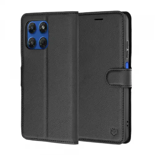 Husa pentru Motorola Moto G47 / G37 Power / G37, Techsuit, Leather Folio, Neagra
