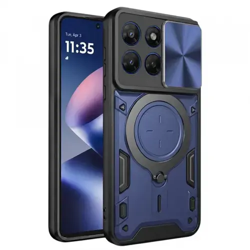 Husa pentru Motorola Moto G47 / G37, Techsuit, CamGuard Pro, Albastru