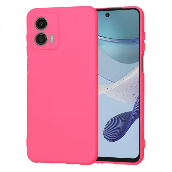 Husa pentru Motorola Moto G53, Techsuit, SoftFlex, Roz Inchis
