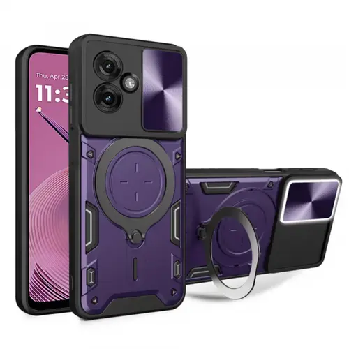 Husa pentru Motorola Moto G55, Techsuit, CamGuard Pro, Mov