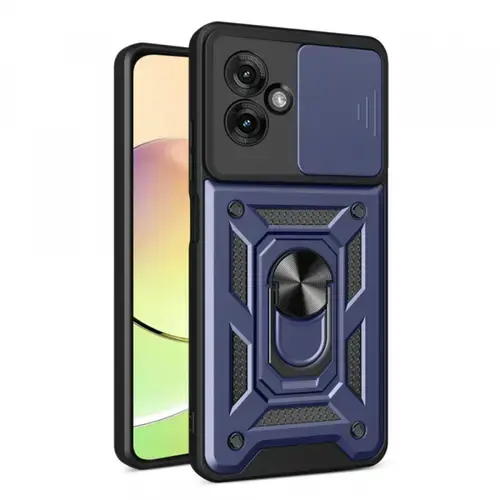 Husa pentru Motorola Moto G55, Techsuit, CamShield, Albastra