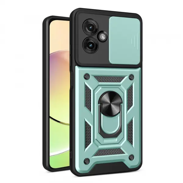 Husa pentru Motorola Moto G55, Techsuit, CamShield, Verde