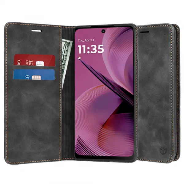 Husa pentru Motorola Moto G55, Techsuit, Confy, Neagra