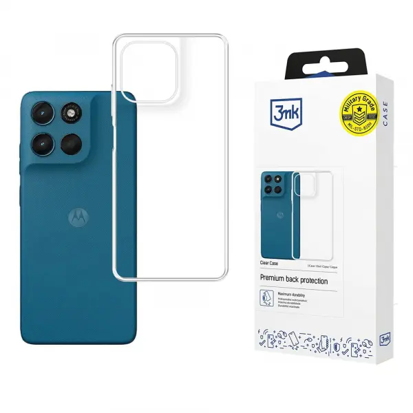 Husa pentru Motorola Moto G57 Power, 3MK, Clear, Transparenta