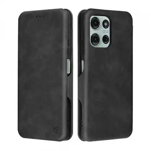Husa pentru Motorola Moto G75, Techsuit, Safe Wallet Plus, Neagra