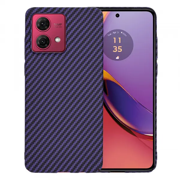 Husa pentru Motorola Moto G84, Techsuit, Carbonite FiberShell, Mov