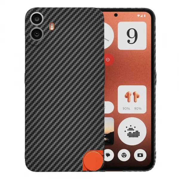 Husa pentru Nothing CMF Phone 1, Techsuit, Carbonite FiberShell, Neagra