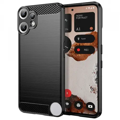 Husa pentru Nothing CMF Phone 2 Pro, Techsuit, Carbon, Neagra
