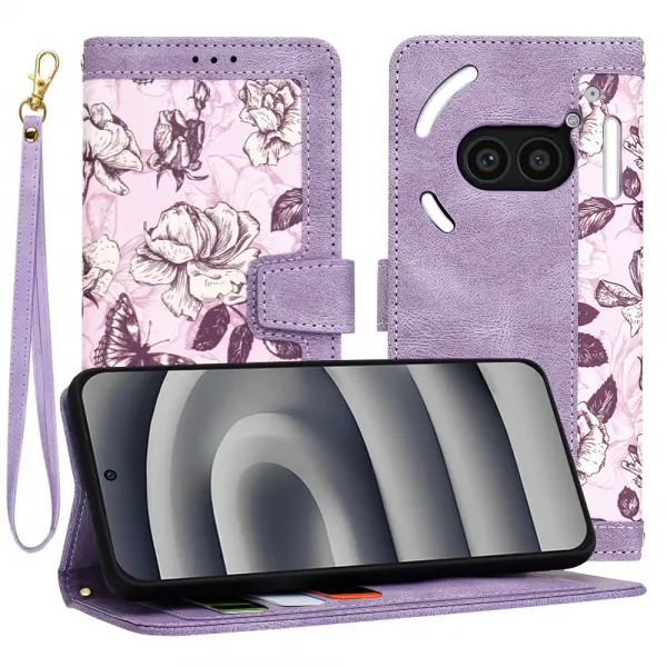 Husa pentru Nothing Phone (2a) Plus / Phone (2a), Techsuit, FlipCraft, Mov