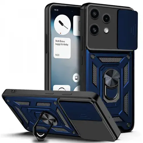Husa pentru Nothing Phone (3a) Lite, Techsuit, CamShield, Albastra