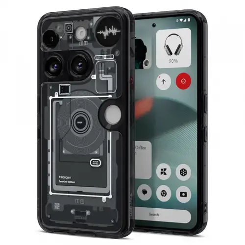 Husa pentru Nothing Phone (3a), Spigen, Ultra Hybrid, Neagra