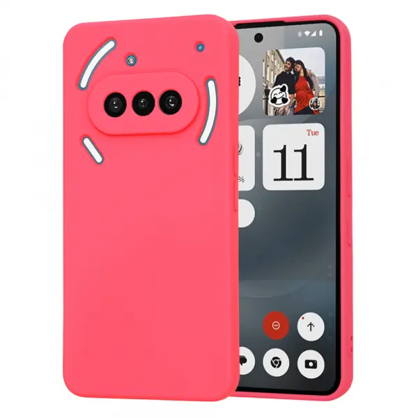Husa pentru Nothing Phone (3a), Techsuit, SoftFlex, Roz Inchis