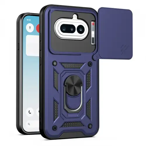 Husa pentru Nothing Phone (4a), Techsuit, CamShield, Albastru