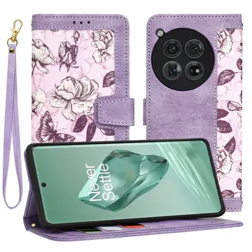 Husa pentru OnePlus 12, Techsuit, FlipCraft, Mov