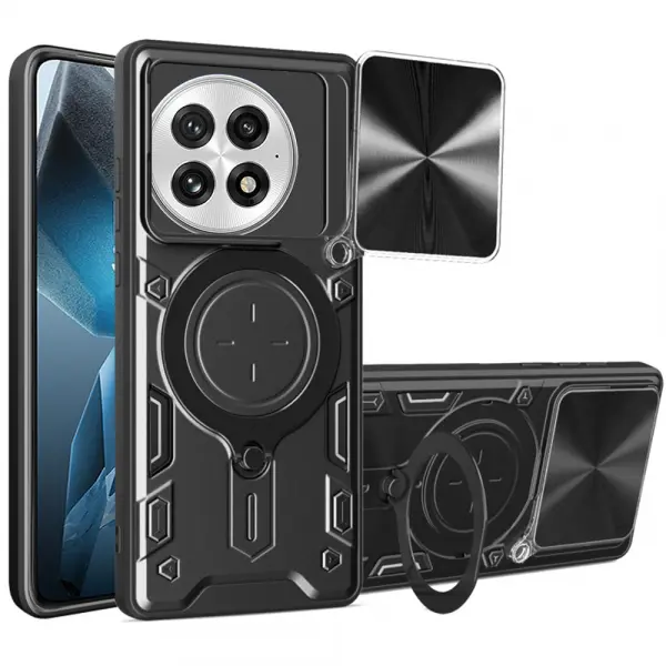 Husa pentru OnePlus 13, Techsuit, CamGuard Pro, Neagra