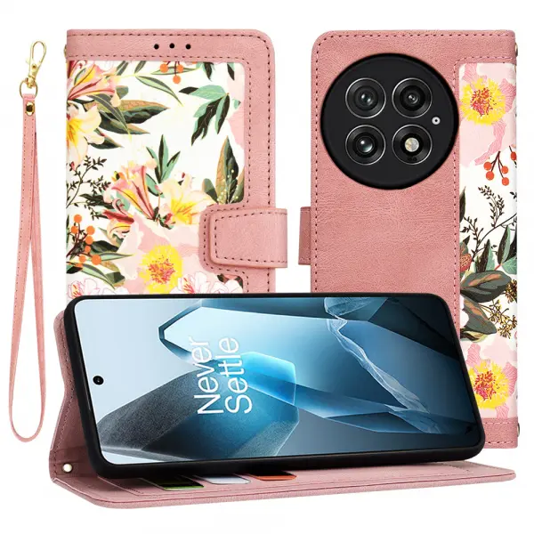 Husa pentru OnePlus 13, Techsuit, FlipCraft, Roz