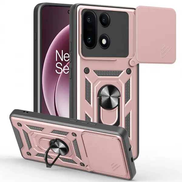 Husa pentru OnePlus 15, Techsuit, CamShield, Roz Aurie