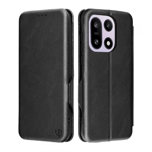 Husa pentru OnePlus 15, Techsuit, Safe Wallet Plus, Neagra