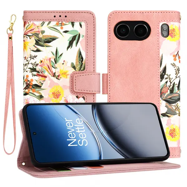 Husa pentru OnePlus Nord 4, Techsuit, FlipCraft, Roz