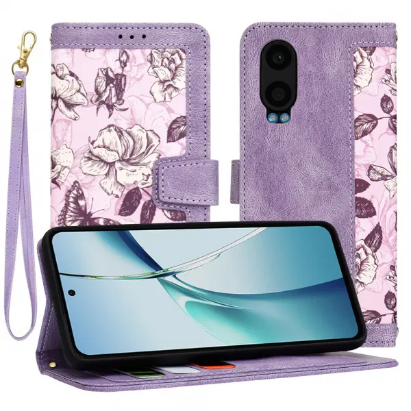 Husa pentru OnePlus Nord CE4 Lite, Techsuit, FlipCraft, Mov