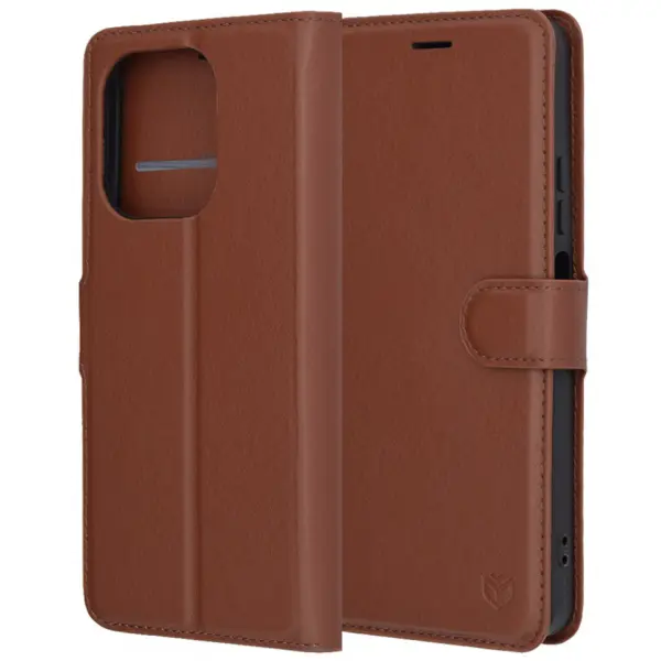 Husa pentru Oppo A5 Pro 4G / A5 Pro, Techsuit, Leather Folio, Maro