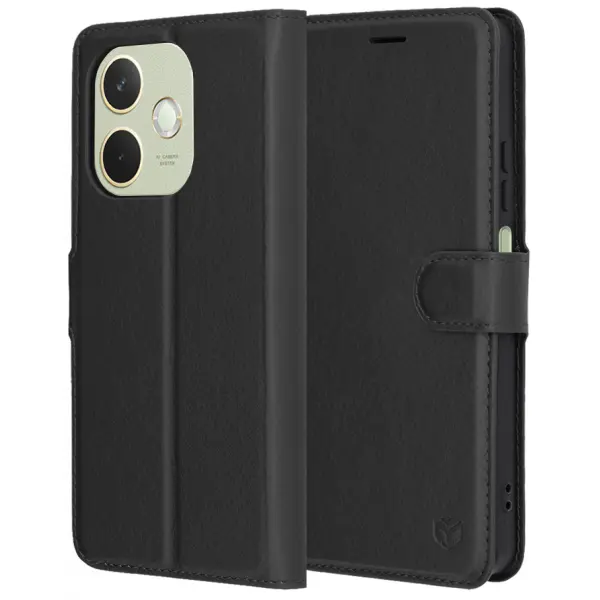 Husa pentru Oppo A5 Pro 4G / A5 Pro, Techsuit, Leather Folio, Neagra