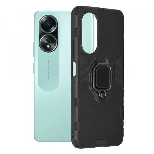 Husa pentru Oppo A58 4G, Techsuit, Shield, Neagra