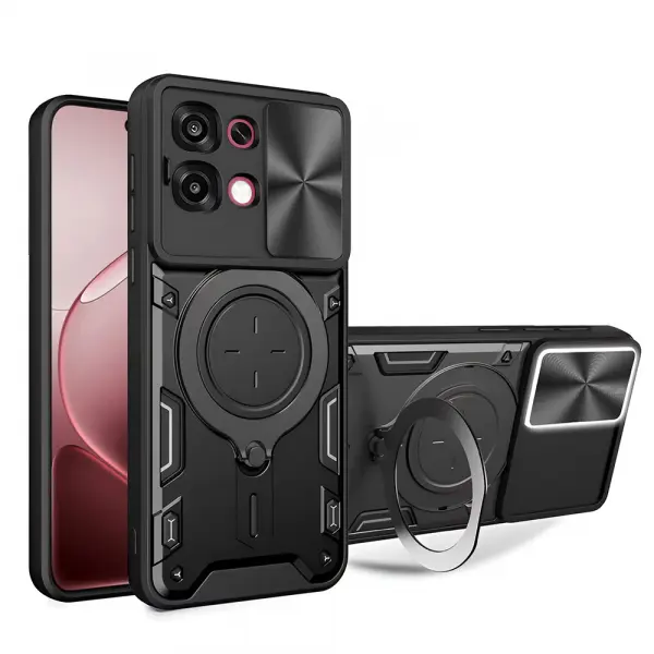 Husa pentru Oppo A6 Pro 5G / A6 Pro 4G, Techsuit, CamGuard Pro, Neagra