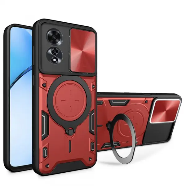 Husa pentru Oppo A60, Techsuit, CamGuard Pro, Rosie