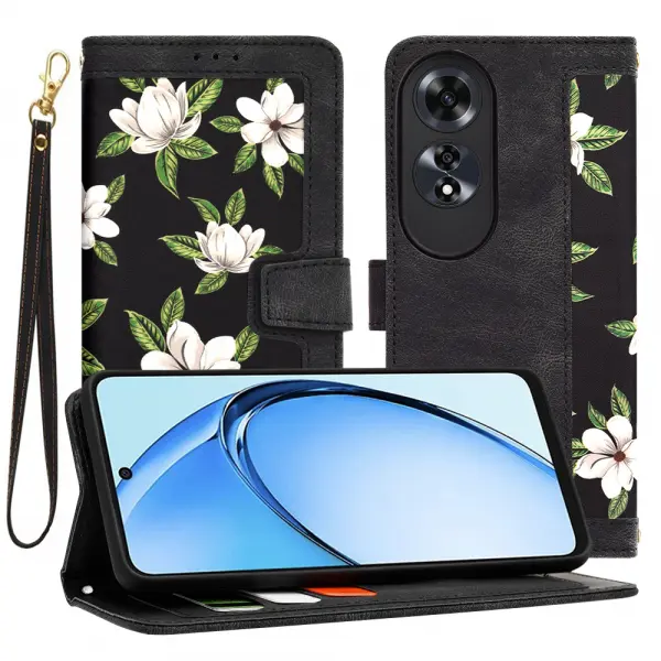 Husa pentru Oppo A60, Techsuit, FlipCraft, Neagra