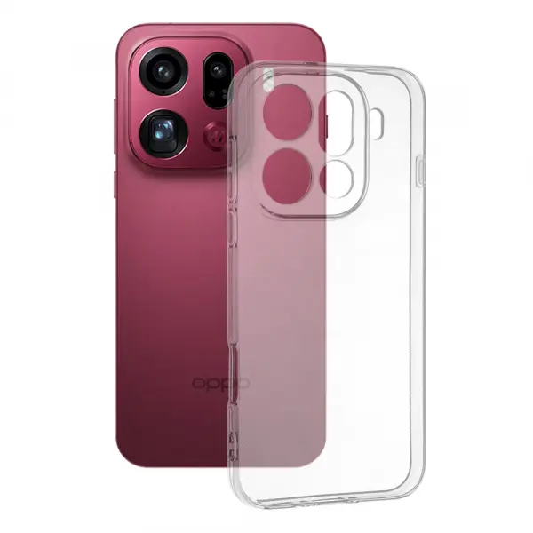 Husa pentru Oppo Find X9 Pro, Techsuit, Clear, Transparenta