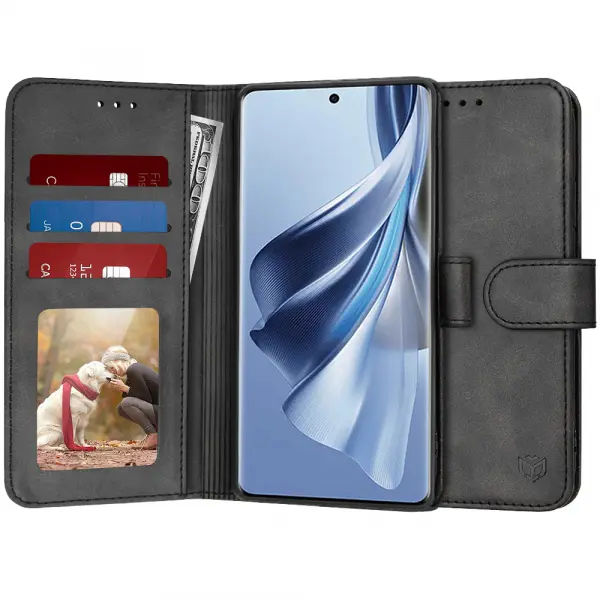 Husa pentru Oppo Reno10 / Reno10 Pro, Techsuit, Diary Book, Neagra