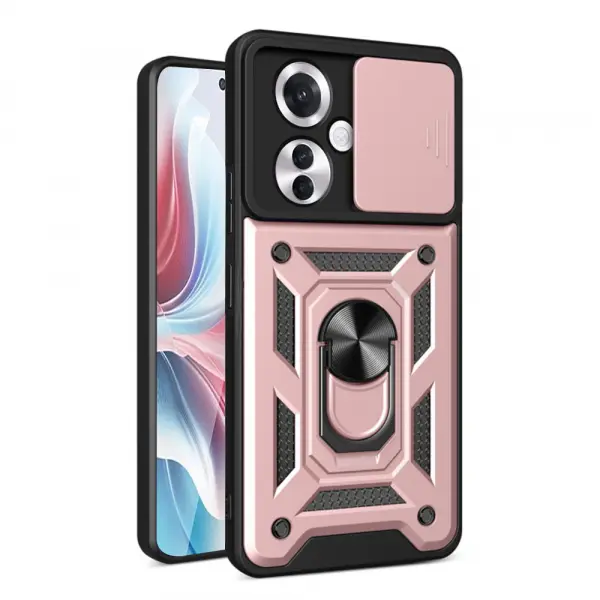 Husa pentru Oppo Reno11 F, Techsuit, CamShield, Roz