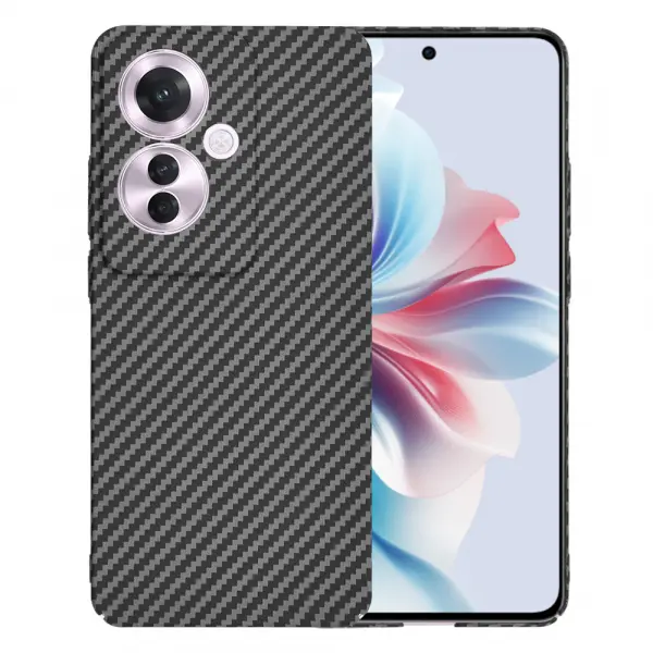 Husa pentru Oppo Reno11 F, Techsuit, Carbonite FiberShell, Neagra